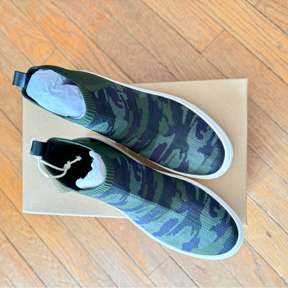NIB SANCTUARY DARE CAMO HIGH TOP SNEAKERS SHOES WOMEN SIZE 6.5